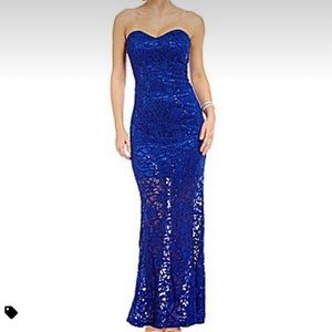 Formal Dress Gown Blue NWT